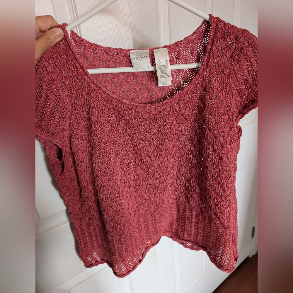 Emma James Rose Silk Knit Top